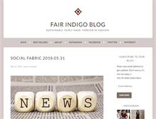 Tablet Screenshot of fairindigoblog.com